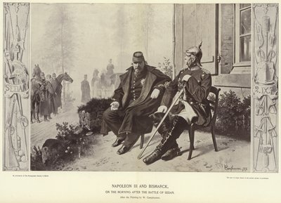 Napoleon III and Bismarck on the morning after the Battle of Sedan